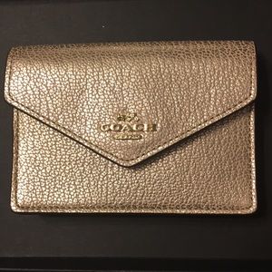 Authentic coach envelope card case